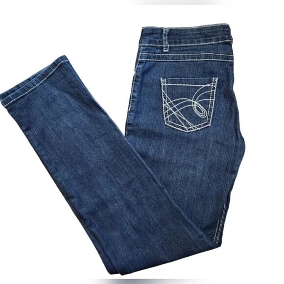 Carreli Women's Straight Leg Jeans Mid Rise, Double Stitch, Classic Fit, Size 31 - Picture 5 of 16